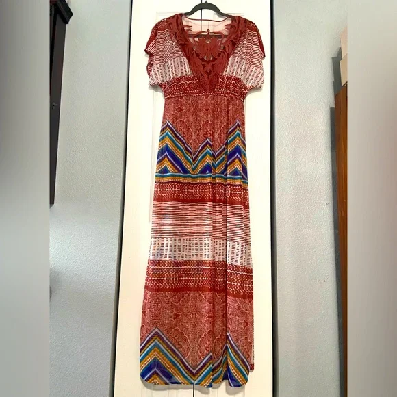 american rag maxi dress American Rag Plus Size Maxi Dress 1x 14/16